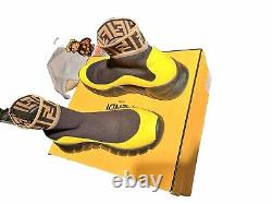 Fendi BLACK YELLOW mens size 10.5 shoe