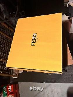 Fendi BLACK YELLOW mens size 10.5 shoe