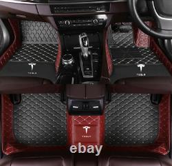 For Tesla Model 3 S X Y Luxury Waterproof Car Foor Mats Custom Auto Boot Liner