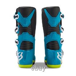 Fox Racing Youth COMP Motocross Boots (Black/Yellow) (Size 1) 30471-026-1