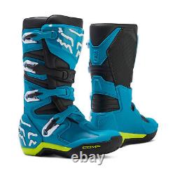 Fox Racing Youth COMP Motocross Boots (Black/Yellow) (Size 2) 30471-026-2