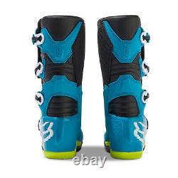 Fox Racing Youth COMP Motocross Boots (Black/Yellow) (Size 2) 30471-026-2