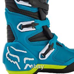 Fox Racing Youth COMP Motocross Boots (Black/Yellow) (Size 2) 30471-026-2