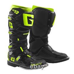 Gaerne SG12 Boots Black/Yellow Fluo US Size 10 2174-089-10