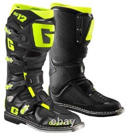 Gaerne SG12 Mens MX Offroad Boots Black/Fluo Yellow