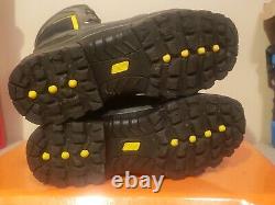 Klim Adrenaline Style Black Yellow Gore-Tex Snowmobile Riding Boots Men's Sz 10