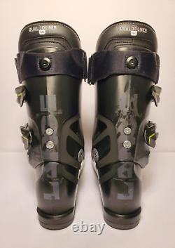 LANGE RX 130LV SIZE 27-27.5 SKI BOOTS BLACK YELLOW GREAT CONDITION with SWIX BAG