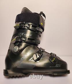 LANGE RX 130LV SIZE 27-27.5 SKI BOOTS BLACK YELLOW GREAT CONDITION with SWIX BAG