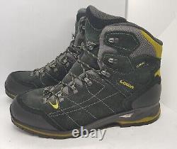 LOWA Mountain Boots VANTAGE GTX Mid Gore-Tex Black/yellow Men's size 12 us