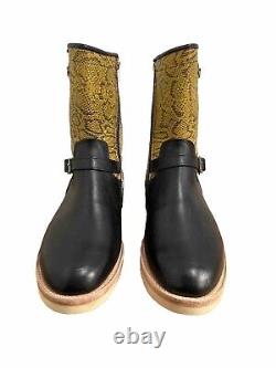 MNS 11 Leather Black/Yellow Two Thousand Never Mason Boots Made In The USA