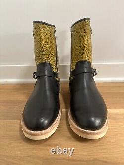 MNS 11 Leather Black/Yellow Two Thousand Never Mason Boots Made In The USA