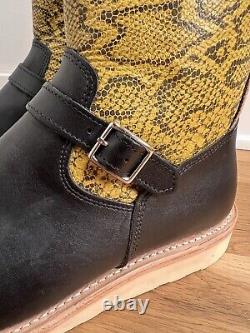 MNS 11 Leather Black/Yellow Two Thousand Never Mason Boots Made In The USA