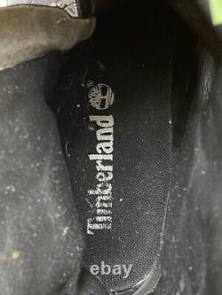 Men's Timberland Motorcycle Riding Boots Size 10M Black Yellow Discontinued USED