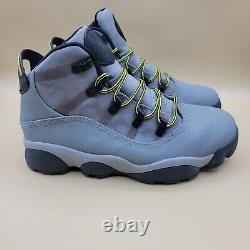 Nike Jordan 6 Ring Winterized Men's Boots Size 7 Grey Black Yellow Womens Sz 8.5