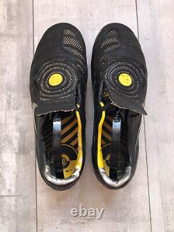Nike Total 90 Laser Elite FG Black Yellow Football Cleats Boots US7.5 UK6.5