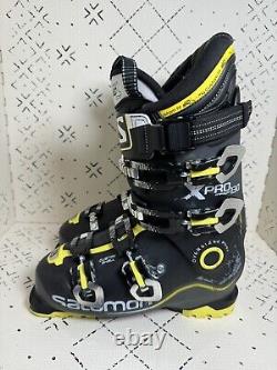 SALOMON S XPro 130 Energyzer Black Yellow Ski Boots 26/26.5 306 mm