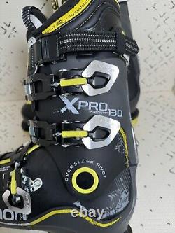 SALOMON S XPro 130 Energyzer Black Yellow Ski Boots 26/26.5 306 mm