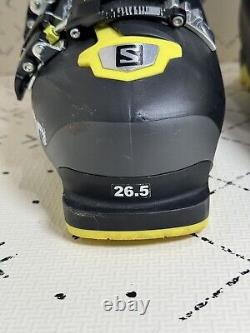 SALOMON S XPro 130 Energyzer Black Yellow Ski Boots 26/26.5 306 mm