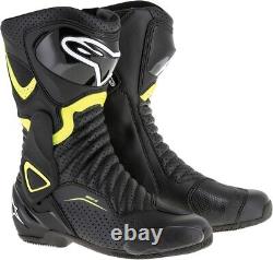 SMX-6v2 Vented Street Riding Boots Black/Yellow US 12 Alp. 2223017-1550-47