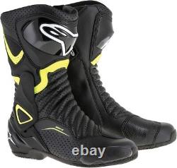 SMX-6v2 Vented Street Riding Boots Black/Yellow US 13.5 Alp. 2223017-1550-49