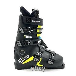 Salomon S Pro X90 Black Yellow Downhill Ski Boots Men's Size 26/26.5