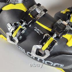 Salomon XPro 130 Energyzer Men's Ski Boots Black Yellow Mondo Size 27 / US 9