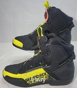 Shima Edge Vent Mens sz 10.5 Shoes motorcycle Men Black/Yellow