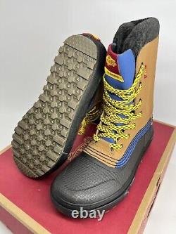 Size 10.5 Vans Standard Zip MTE Boots Brown Black Snow Boots Brown Black Yellow