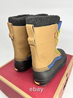 Size 10.5 Vans Standard Zip MTE Boots Brown Black Snow Boots Brown Black Yellow