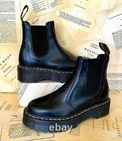 Urban Outfitters Dr Martens 2976 Quad Chelsea Boot Platform Black 41/9 NEW