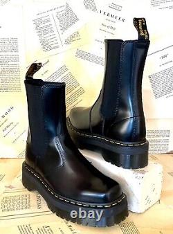 Urban Outfitters Dr Martens 2976 Sq Toe Chelsea Boot Platform Black 42/10 NEW