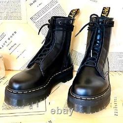 Urban Outfitters Dr Martens Jarrick Platform Boot Smooth Leather Black 41/9 NEW