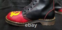 Vintage 80's Banned Dr. Martens Boots 20 Eye (Hammer & Sickle, USSR) Rare