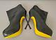 Ysl Tribute Two Ankle Bootie Black Patent Yellow Sole Eu 41 Us 10-11 Ltd Edition